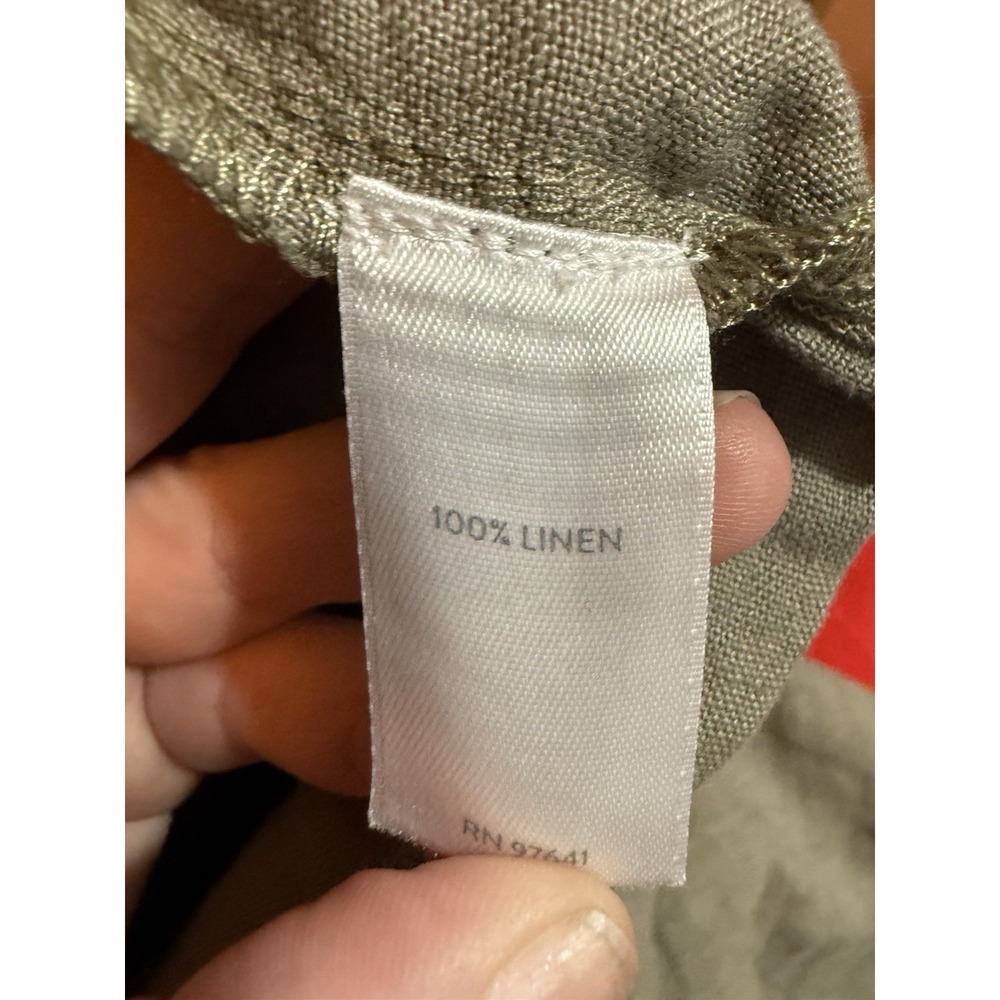 Linen Pure J Jill Womens Shorts Size Small Elastic Waist Casual Green - Picture 5 of 5